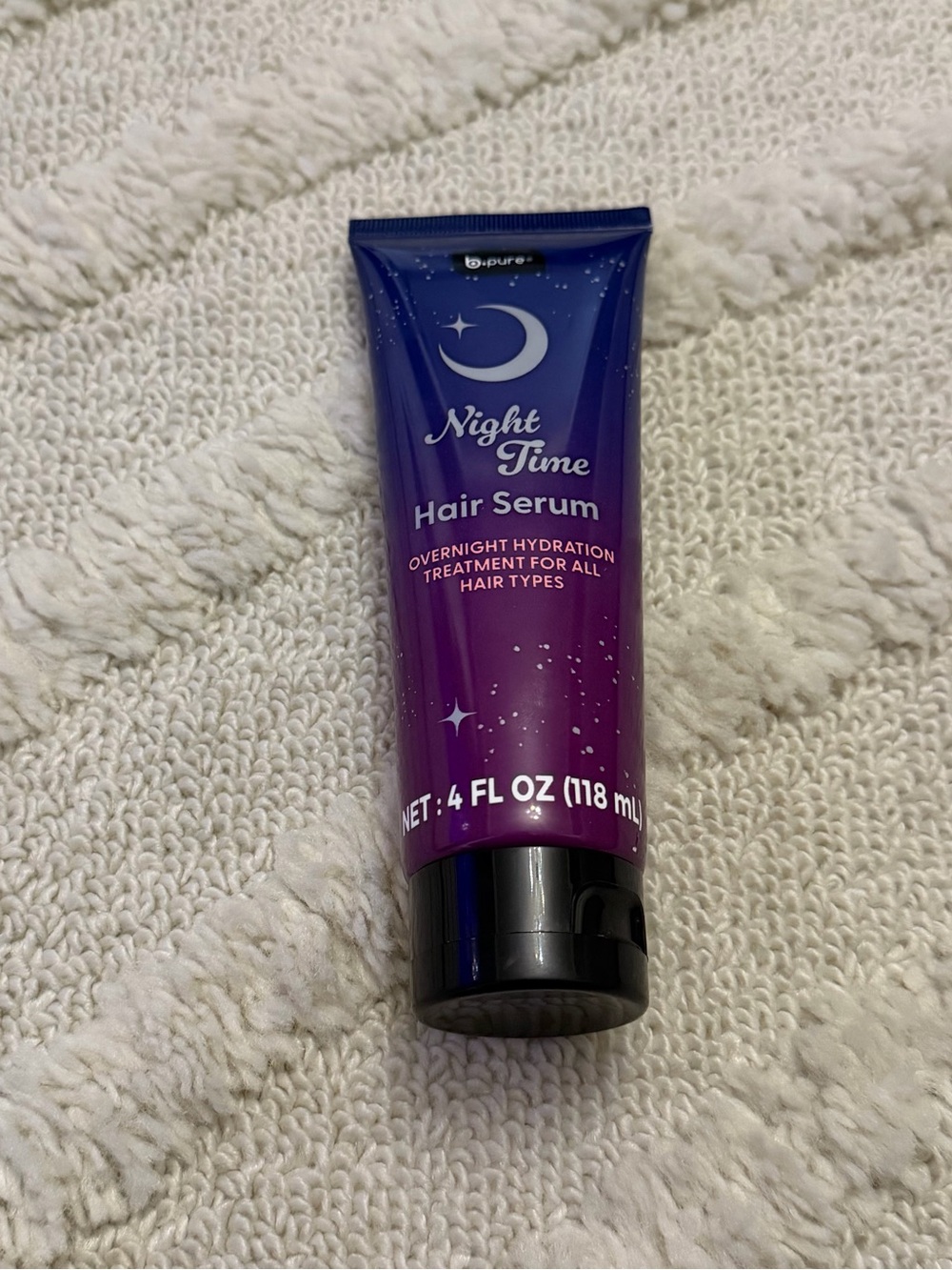 B Pure Night Time Serum 4 fl oz Overnight Hydration Treatment for All Hair